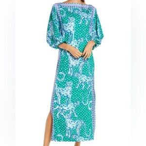 Rare Lilly Pulitzer Silva Maxi Dress • Emerald Isle/On The Prowl